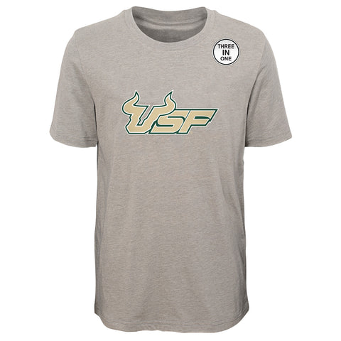 Outerstuff NCAA Youth South Florida Bulls Goal Line Stand 3 in 1 Combo Tee