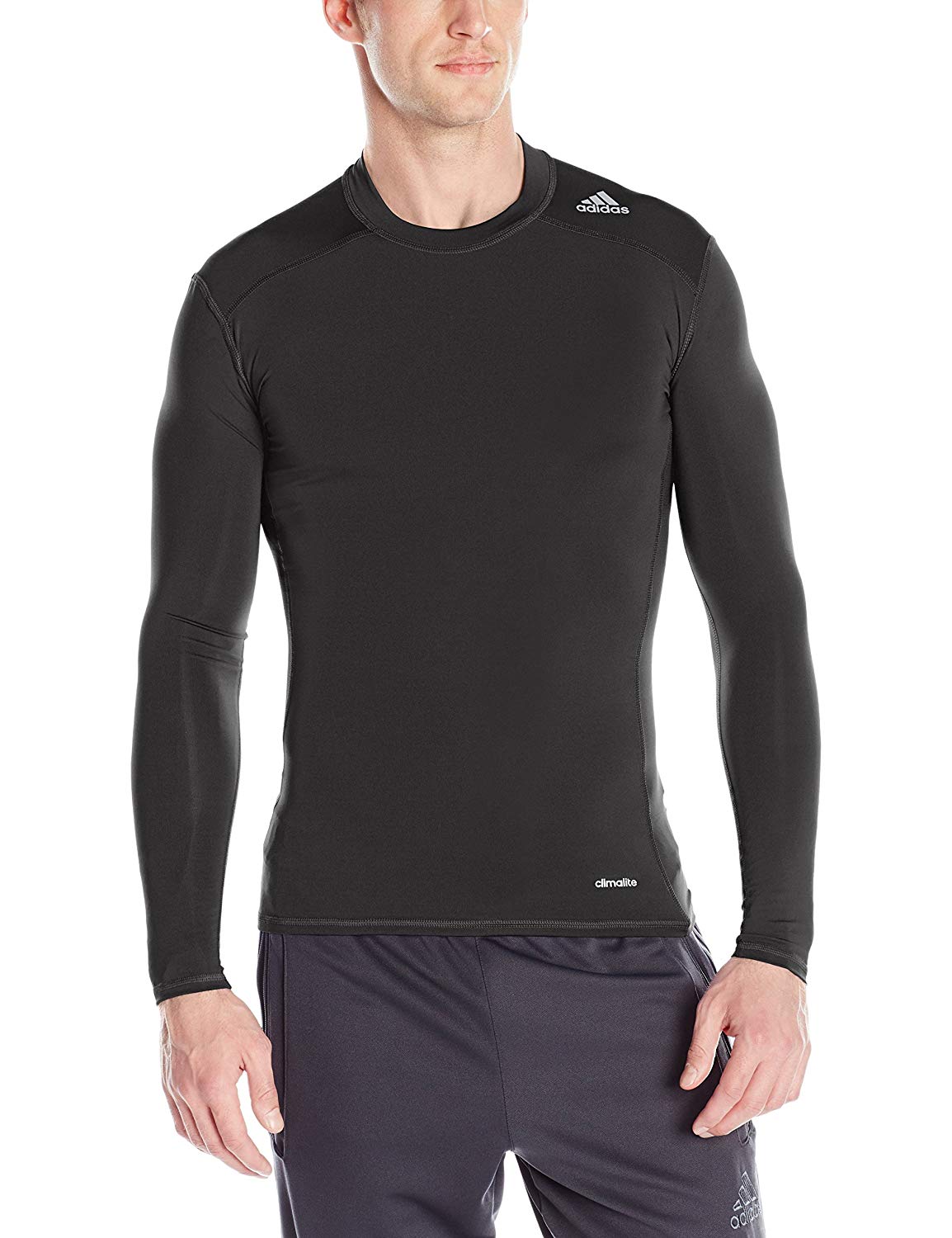 Adidas Men's Techfit Base Layer Long Sleeve Tee, Color