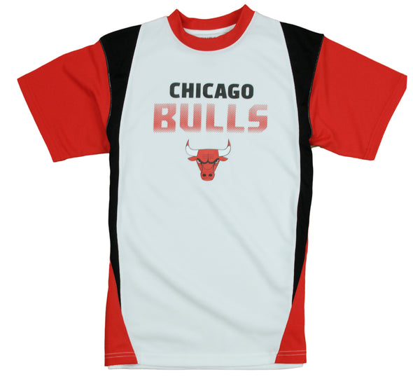 NBA Basketball Little Kids / Youth Boys Chicago Bulls Play Dri Tee T-Shirt, White