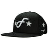 Flat Fitty F Star Snapback Cap Hat, Black, One Size