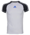 Adidas Youth Athletic Performance Climalite T-Shirt, White / Dark Gray