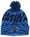 FOCO X Zubaz NFL 3 Pack Glove Scarf & Hat Outdoor Winter Set, Carolina Panthers