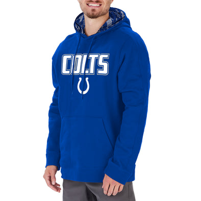 Zubaz Men's NFL Indianapolis Colts Viper Print Hoodie