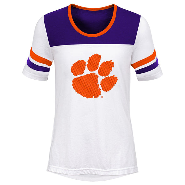 Outerstuff NCAA Youth Girls Clemson Tigers Tailback Short Sleeve T-Shirt