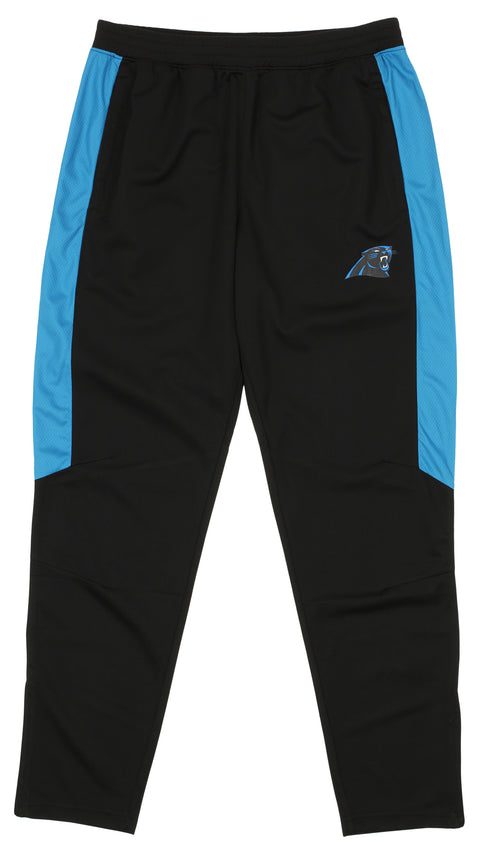 Zubaz NFL Football Men's Carloina Panthers Athletic Track Pant