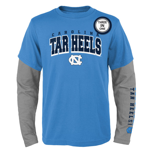 Outerstuff NCAA Youth 8-20 North Carolina Tar Heels 3 in 1 Combo Shirt Pack
