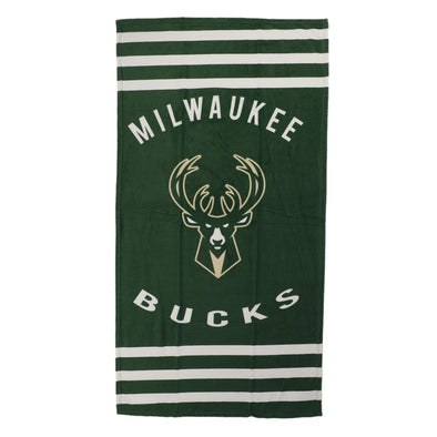 Northwest NBA Milwaukee Bucks "Stripes" Beach Towel, 30" x 60"