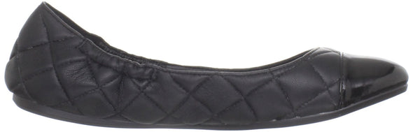 Steve Madden Women's Tipy Ballerina Flats Shoes, Black Leather