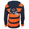 KLEW Men's NFL Chicago Bears Cotton Rugby Hoodie Shirt