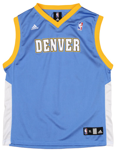 Adidas NBA Basketball Youth Denver Nuggets Blank Replica Jersey - Light Blue