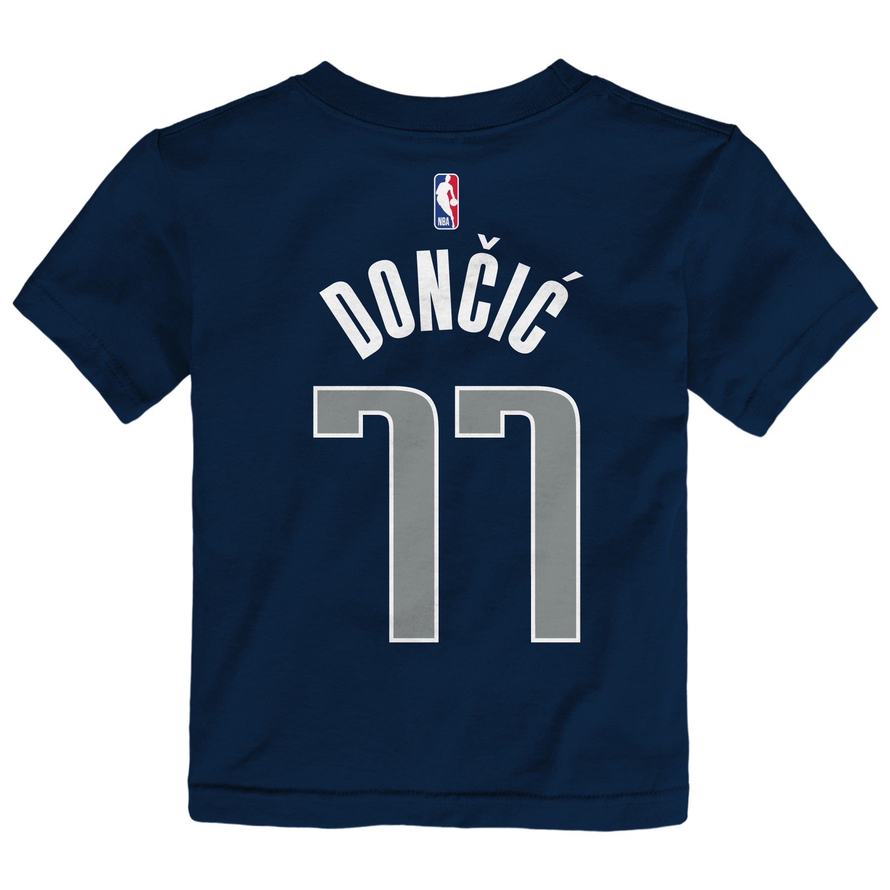Luka Doncic Dallas Mavericks Blue Name And Number Short Sleeve Player T  Shirt