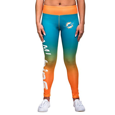 Forever Collectibles NFL Women's Miami Dolphins Gradient 2.0 Wordmark Legging