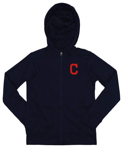 Outerstuff MLB Youth/Kids Cleveland Indians Performance Full Zip Hoodie