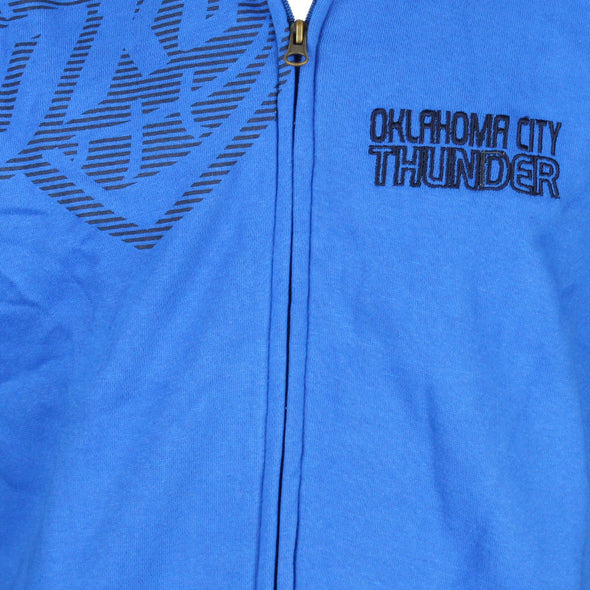 Adidas Oklahoma City Thunder Youth NBA Basketball Full Zip Hoodie Hooded Sweatshirt