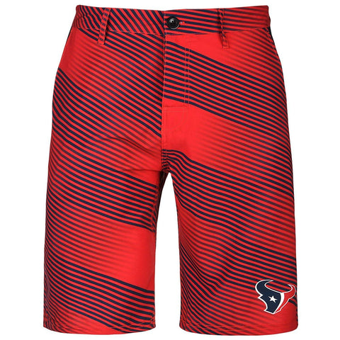 Forever Collectibles NFL Men's Houston Texans Diagonal Stripe Walking Shorts