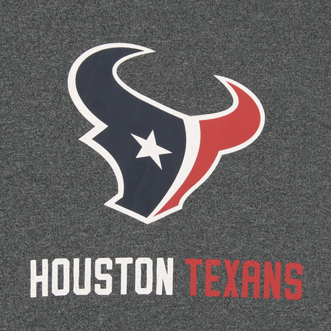 Zubaz NFL Houston Texans Men's Heather Grey Fleece Hoodie