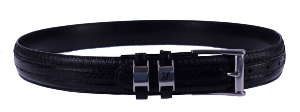 Stacy Adams 6-027 Snake Skin with Leather Embossed Croco and Lizard Mens Belt