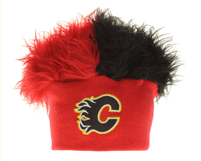 The Northwest Company NHL Adult Calgary Flames Flair Hair Beanie