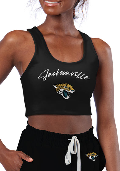 Certo By Northwest NFL Women's Jacksonville Jaguars Collective Reversible Bra, Black