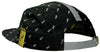 Flat Fitty Repeater Camp Strap Back Cap Hat - Black and Navy Blue