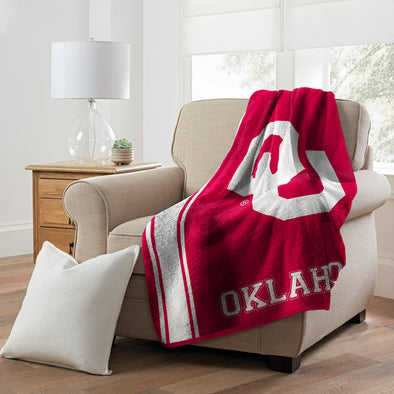 Northwest NCAA University of Oklahoma Sooners Sherpa Throw Blanket