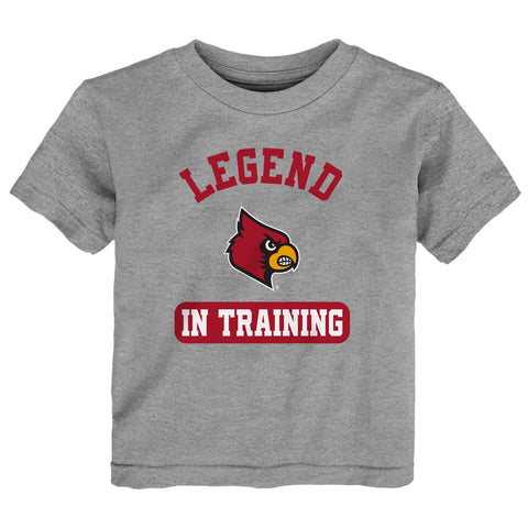 Outerstuff NCAA Infants Louisville Cardinals Team Logo Tee, Gray