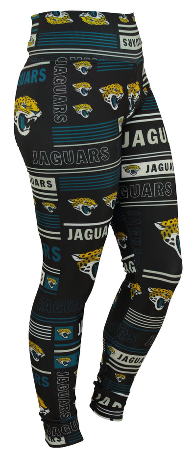 Zubaz NFL Jacksonville Jaguars Women's Team Column Leggings