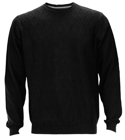 Argyle Culture Men's Modified Cable Knit Sweater, Color Options