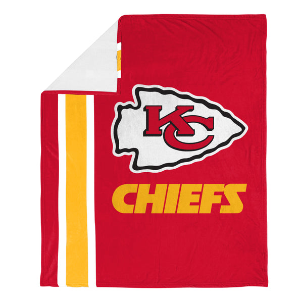 FOCO NFL Kansas City Chiefs Plush Soft Micro Raschel Throw Blanket, 50 x 60