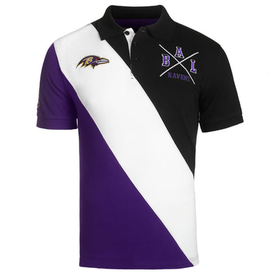 FOCO NFL Men's Baltimore Ravens Rugby Polo Shirt