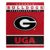 Northwest NCAA Georgia Bulldogs Raschel Throw Blanket