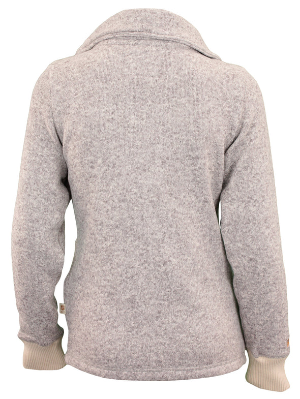 CCM Women's Paper Fleece Track Jacket, Grey