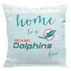 Northwest NFL Miami Dolphins Sweet Home Fan 2 Piece Throw Pillow Cover, 18x18