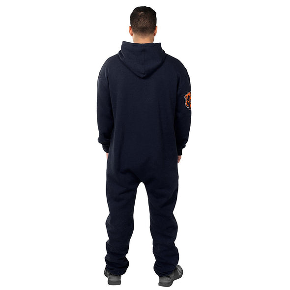 Forever Collectibles NFL Unisex Chicago Bears Logo Jumpsuit, Navy