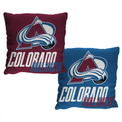 Northwest NHL Colorado Avalanche Reverb Double Sided Jacquard Accent Throw Pillow