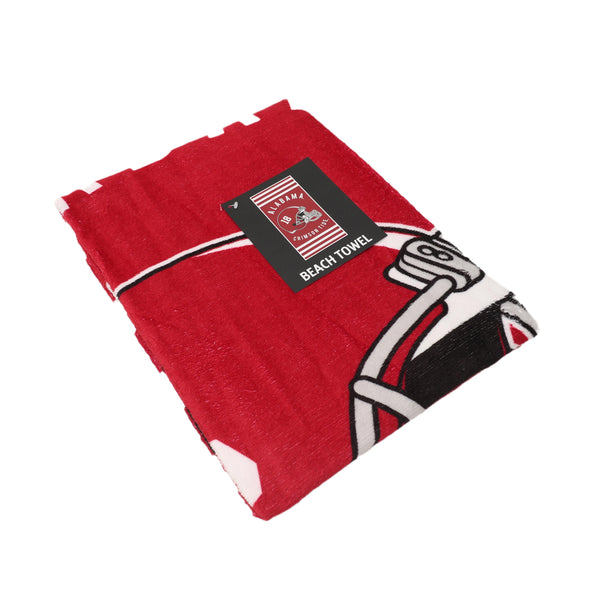 Northwest NCAA Alabama Crimson Tide "Stripes" Beach Towel, 30" x 60"