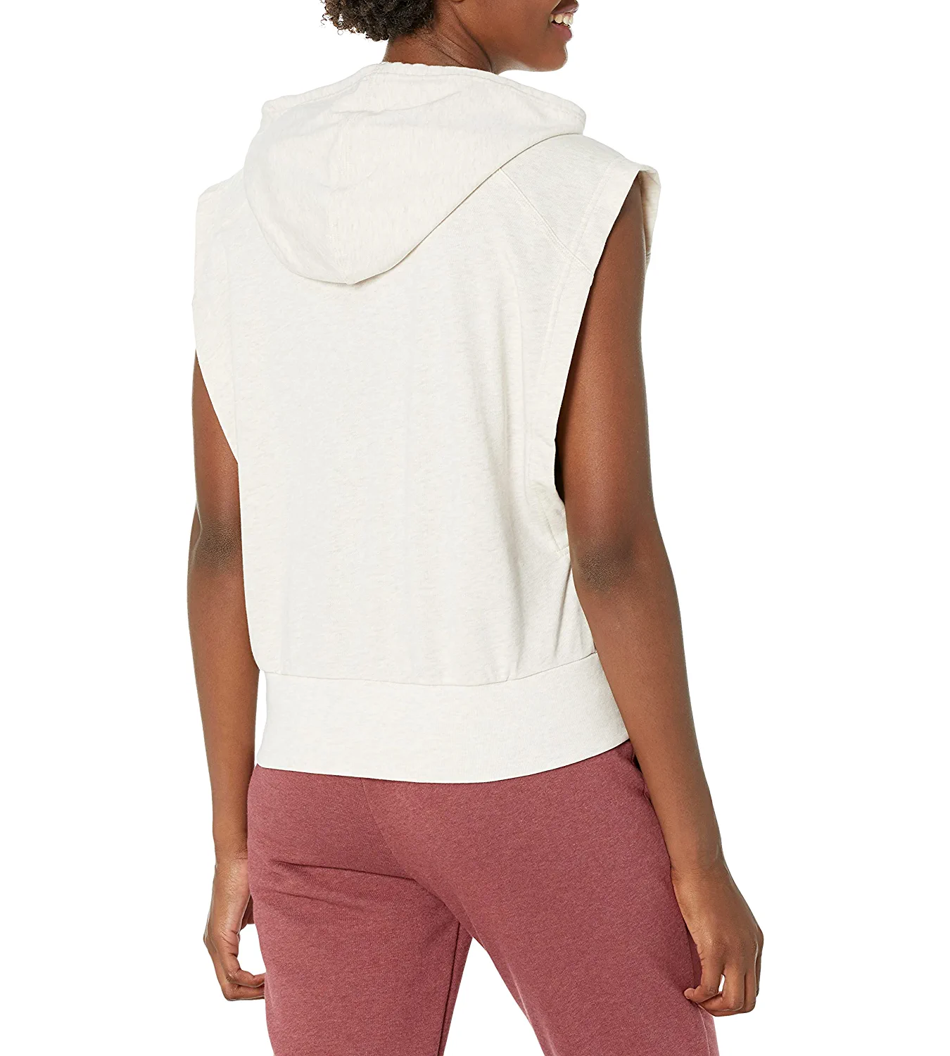 Sleeveless hoodie for 2024 summer