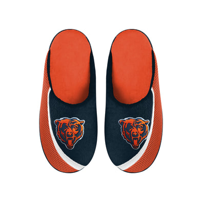 FOCO NFL Men's NFL Chicago Bears 2022 Big Logo Color Edge Slippers