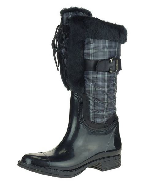 London Fog LORY II Women s Insulated Rain Boots with Faux Fur Trim B Fanletic