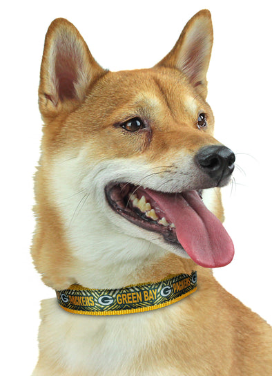 Zubaz X Pets First NFL Green Bay Packers Team Adjustable Dog Collar
