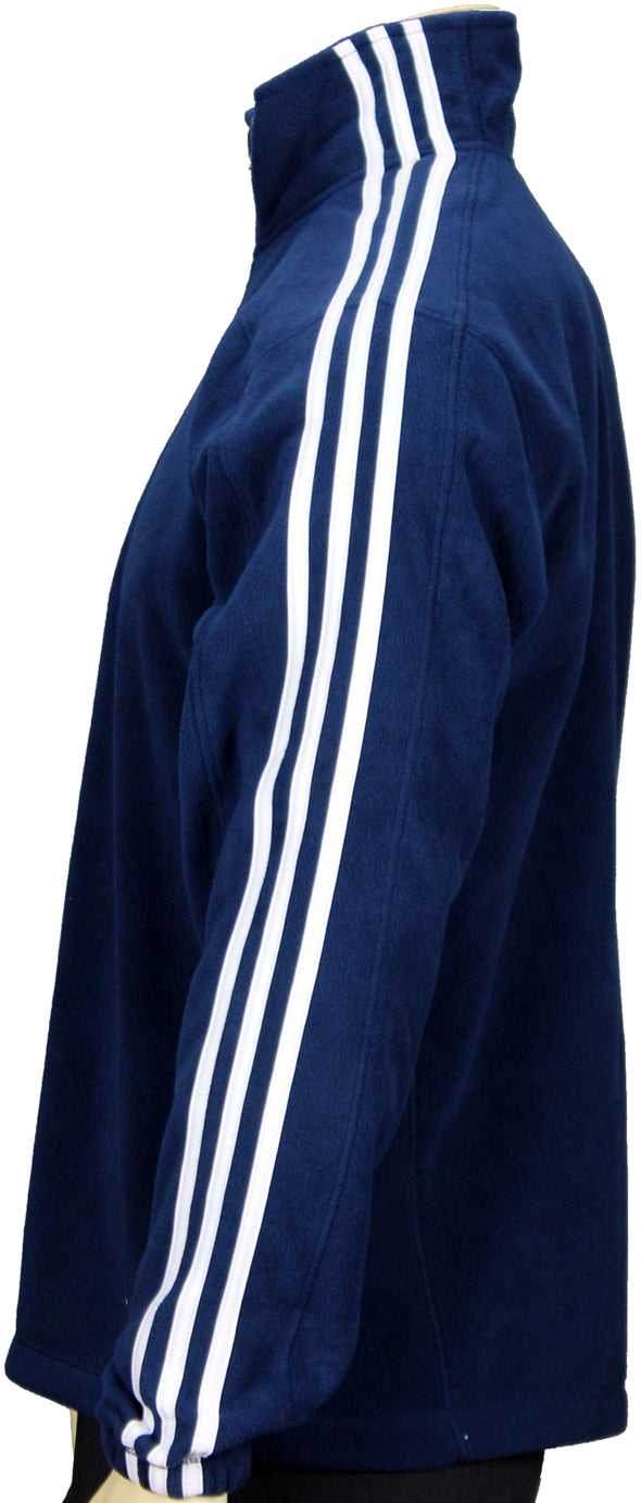 Adidas Mens 1/4 Zip Navy Polar Fleece Sweatshirt
