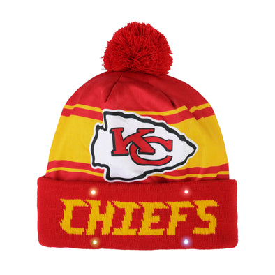 FOCO NFL Adults Kansas City Chiefs Light Up Beanie