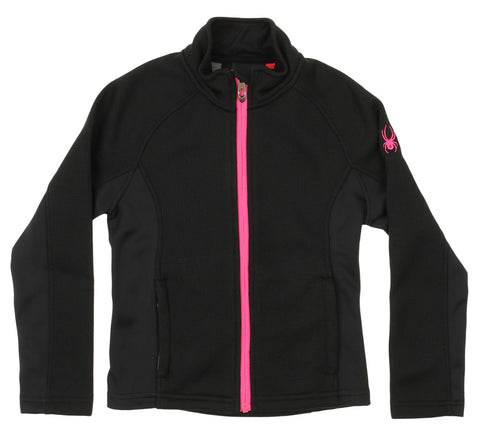 Spyder Youth Girls Cora Color Block Full Zip Fleece Jacket, Color Options