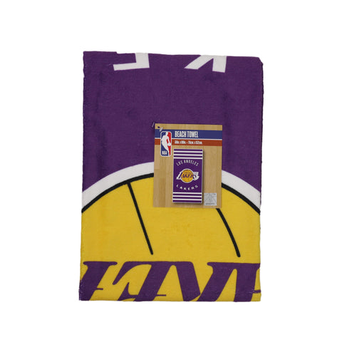 Northwest NBA Los Angeles Lakers "Stripes" Beach Towel, 30" x 60"