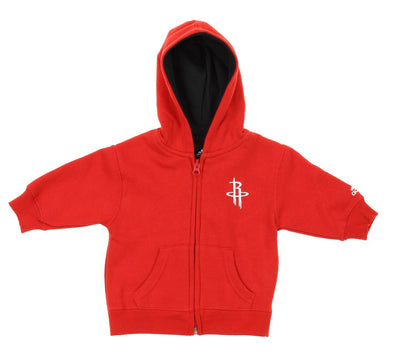 Adidas NBA Houston Rockets Infants Prime Full Zip Fleece Hoodie, Red