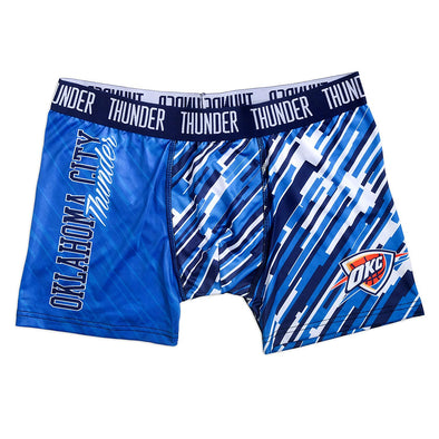 Klew Men's NBA Oklahoma City Thunder Wordmark Underwear