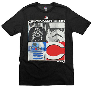 MLB Youth Cincinnati Reds Star Wars Main Character T-Shirt, Black