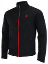 Spyder Men's Stellar Jacket Sherpa Lined Bonded Fleece, Black