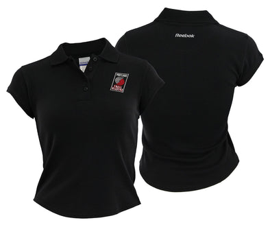 Reebok NBA Women's Portland Trail Blazers 4-Button Polo Shirt, Black