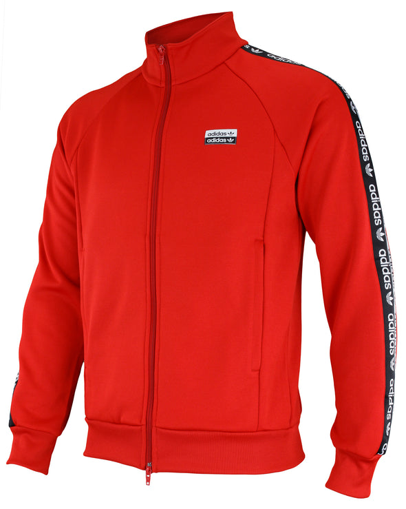 Adidas Men's R.Y.V. Logo Track Jacket, Scarlet